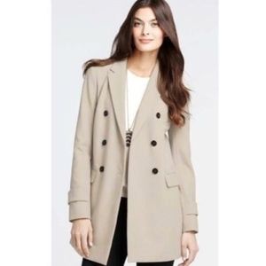 NEW Ann Taylor Mid Weight Double Breasted Coat 14